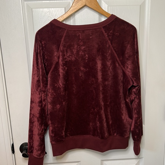 Lou & Grey Velour Sweatshirt  (S) NWT - Picture 3 of 6